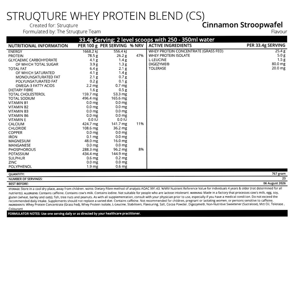 Cinnamon Stroopwafel Whey Protein