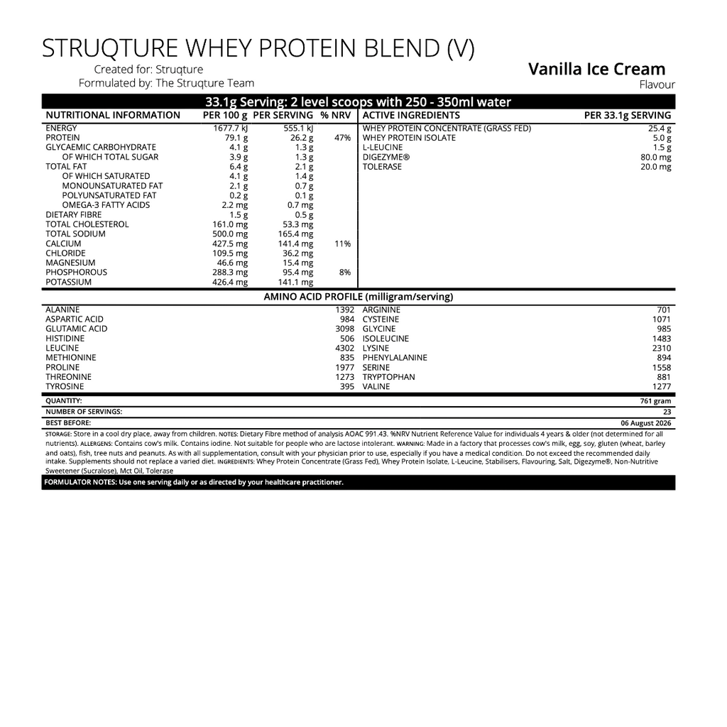 Vanilla Whey Protein