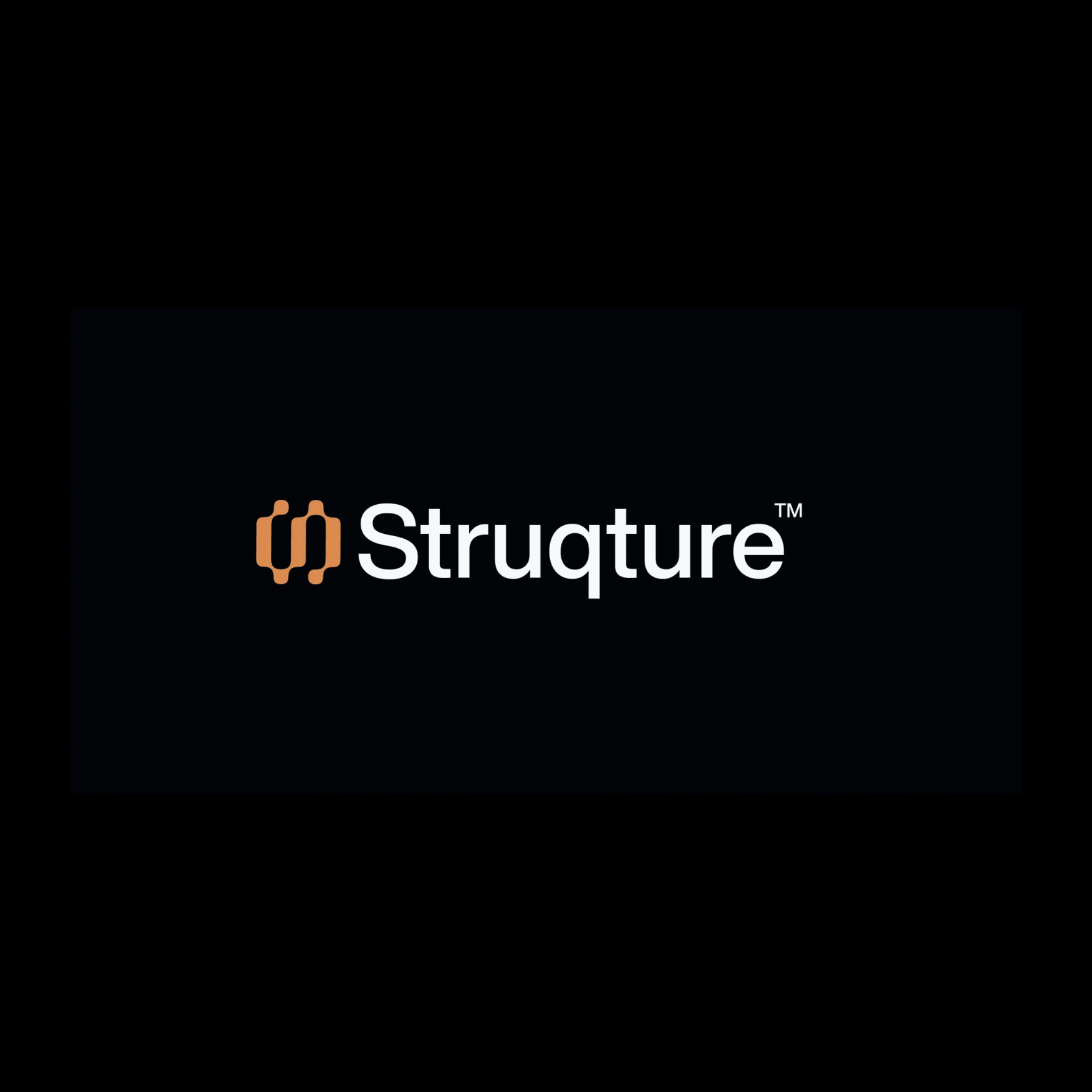 Structure logo on a black background